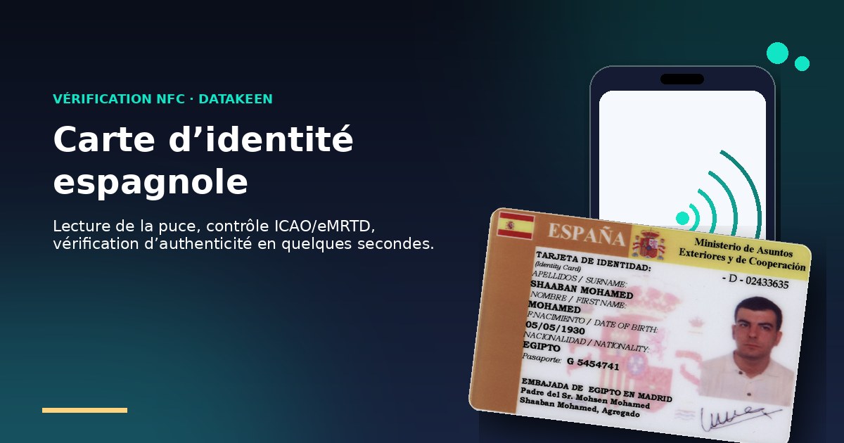 Vérifier une carte d'identité espagnole (DNI) : guide 2026