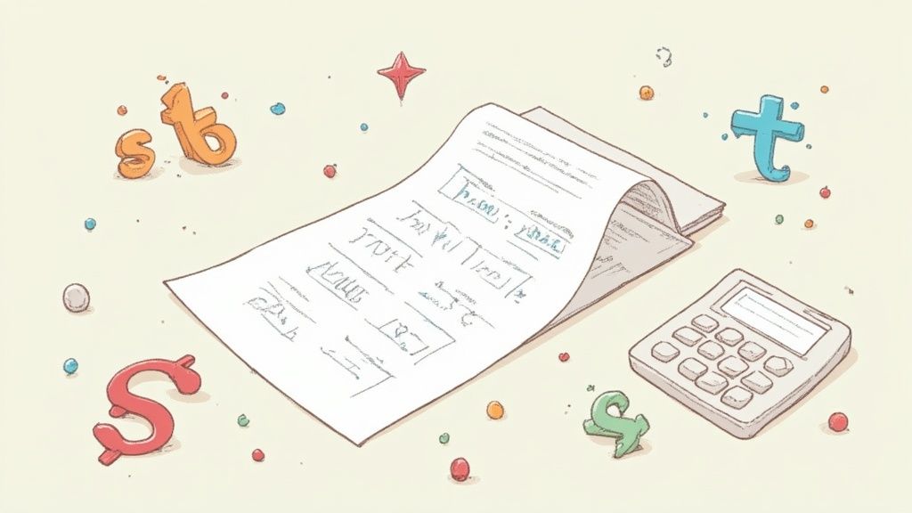 Una persona usando una calculadora y un cuaderno para calcular horas de trabajo