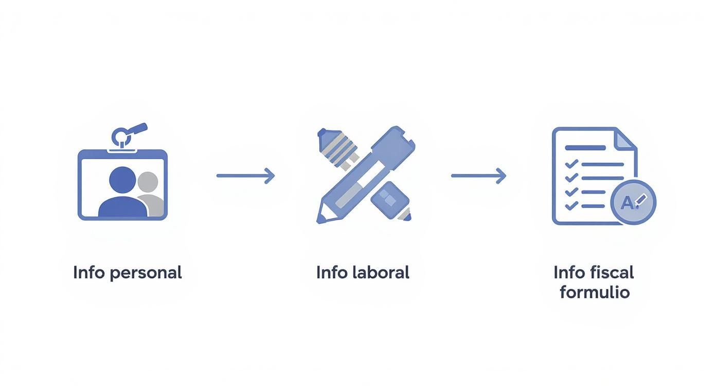 Infographic about como se hace la nomina