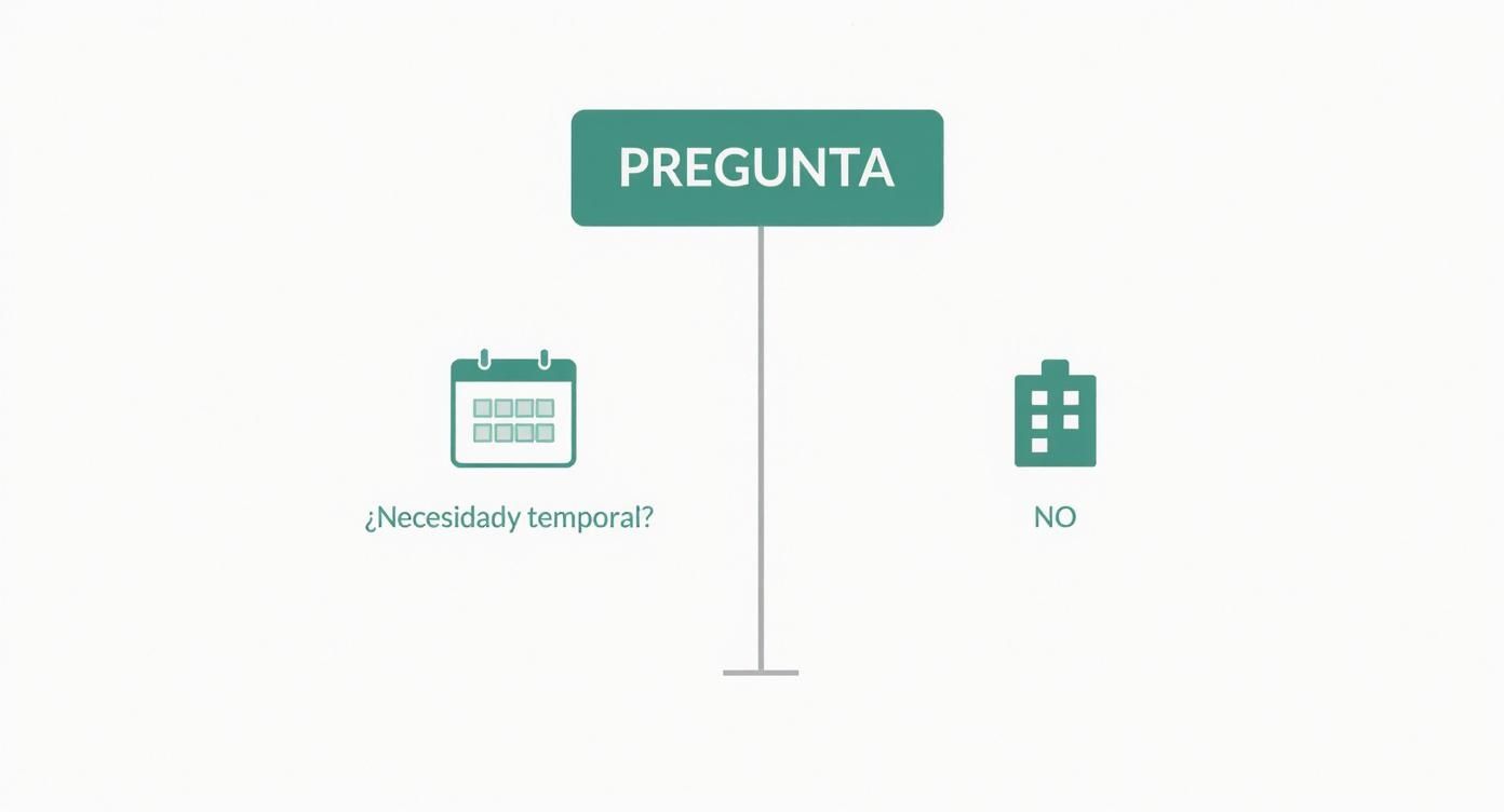 Infographic about contrato de trabajo temporal