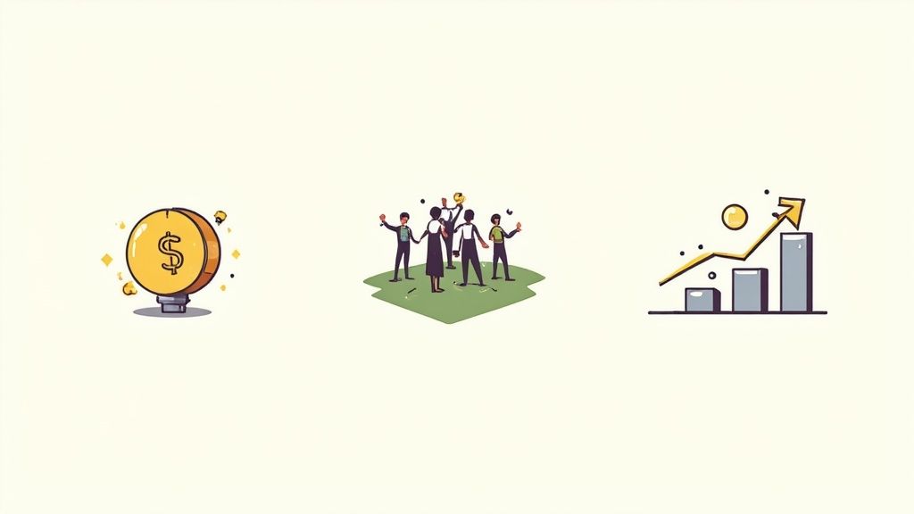 Un gerente revisando gráficos de rendimiento y costes laborales en una tablet, demostrando los beneficios de la planificación.