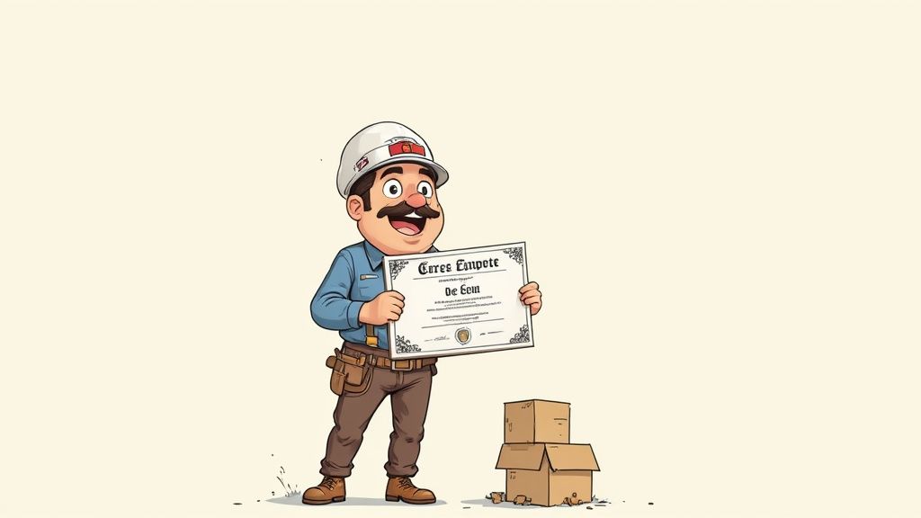 Un gestor de RRHH revisando documentos importantes de la empresa en su escritorio.