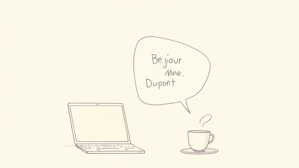 Mail de confirmation d'entretien