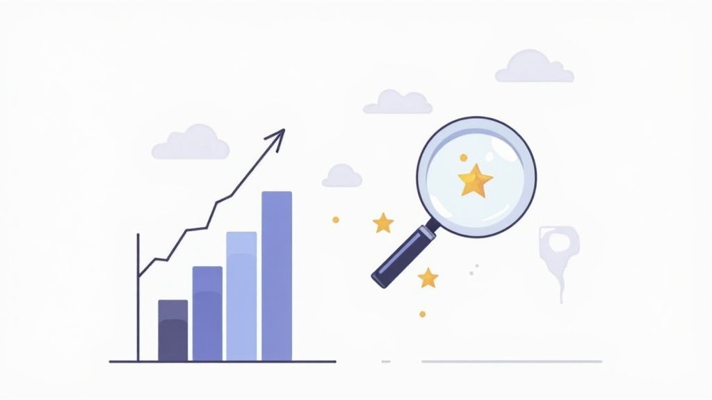 Une personne analysant des graphiques de performance sur un ordinateur