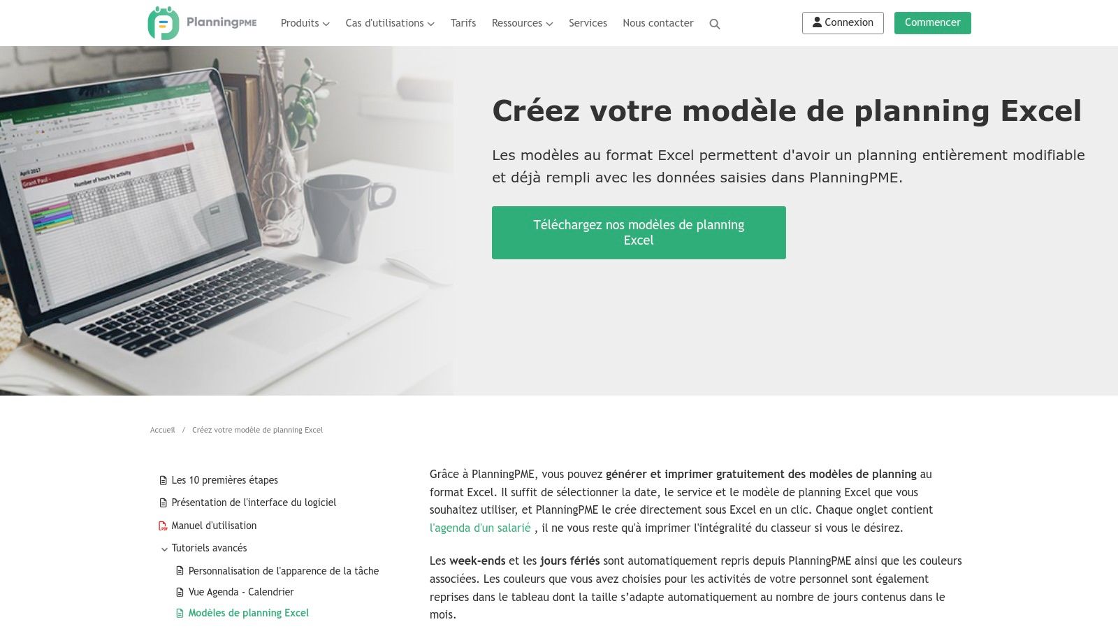 PlanningPME – Générer des modèles de planning Excel depuis le logiciel