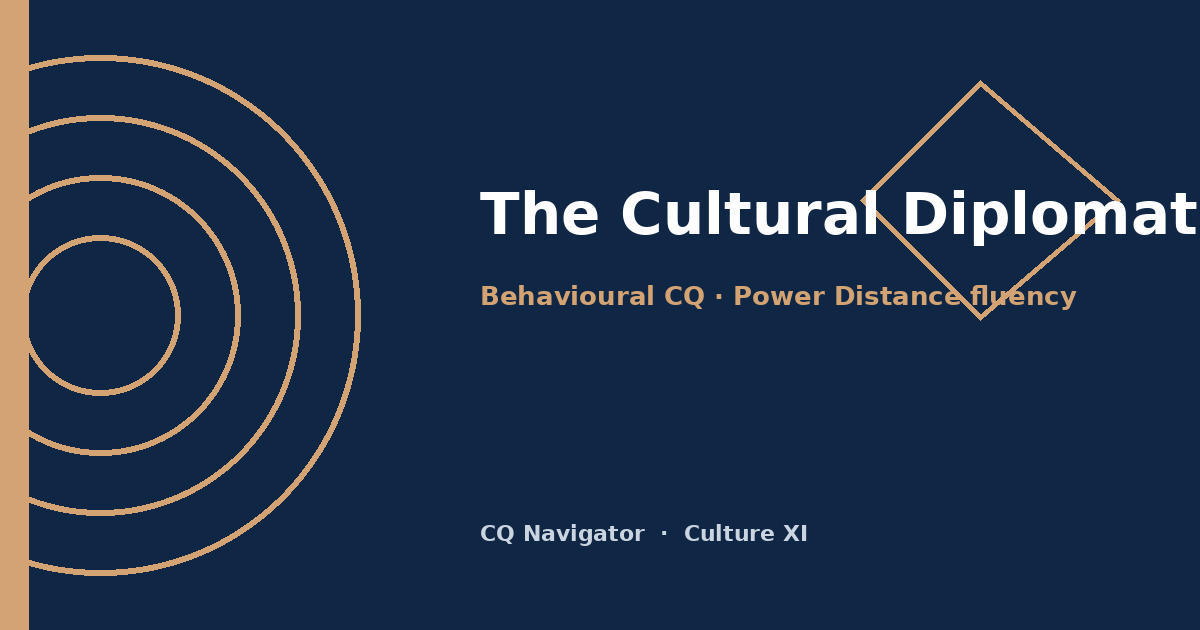 Abstraktes Culture XI-Artwork für das CQ-Navigator-Profil Der Kulturdiplomat