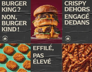 Kokiriki typographic poster campaign — maximaliste street advertising with bold french charcuterie-inspired typography