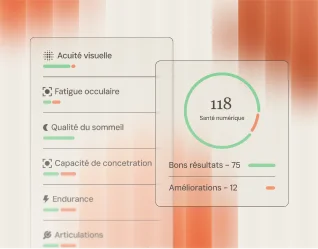 Leet Pharma biological needs dashboard — UX design interface tracking health and wellness indicators