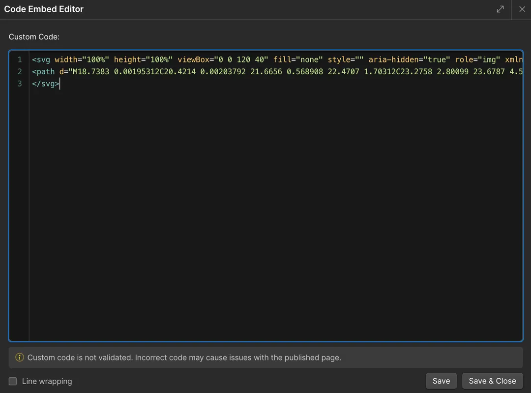 Screenshot on how to Replace Logo SVG 3