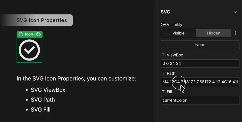 Screenshot on how to Customize Icon 3