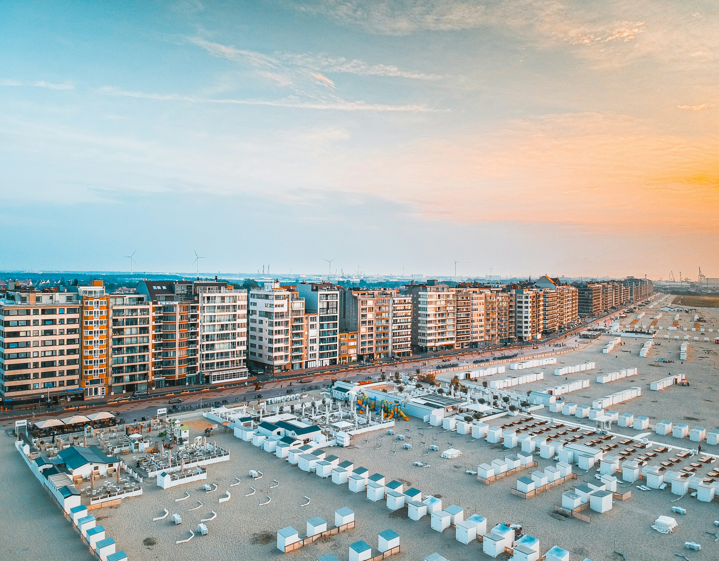 De kust en de zeedijk van Knokke-Heist