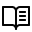 Icon of an open book with text lines on its pages.