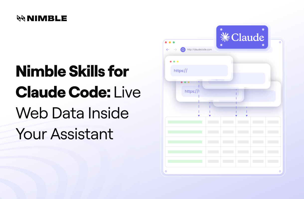 Nimble Skills for Claude Code: Live, Scalable Web Data, Inside Your AI Assistant