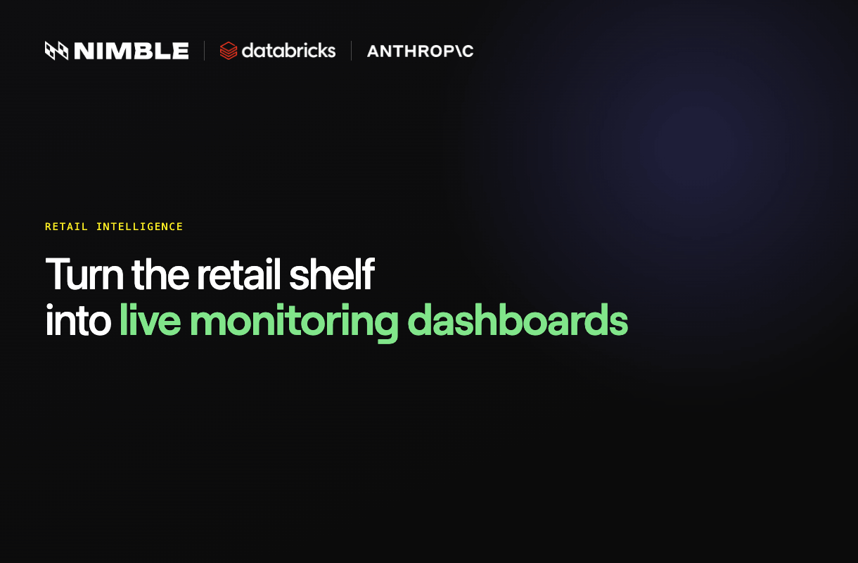 Get Full Digital Shelf Visibility With Nimble, Databricks, and Claude