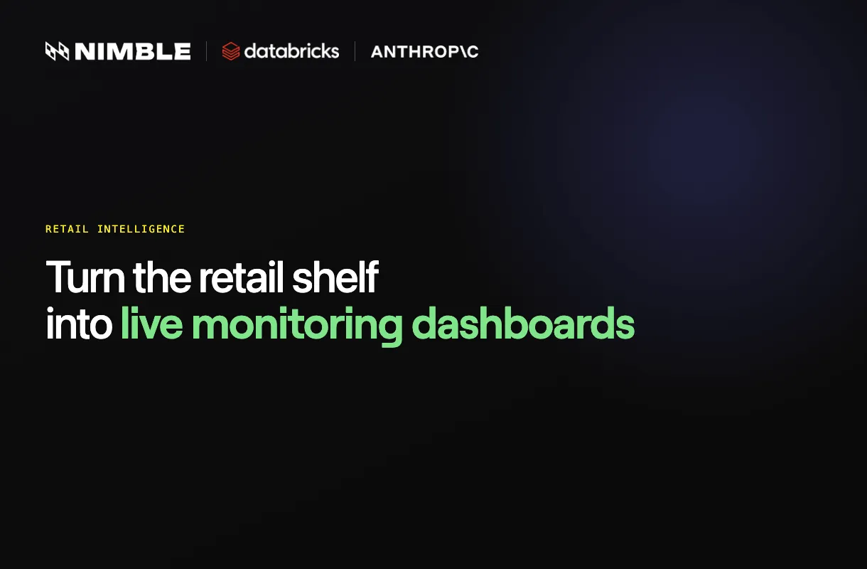 Get Full Digital Shelf Visibility With Nimble, Databricks, and Claude