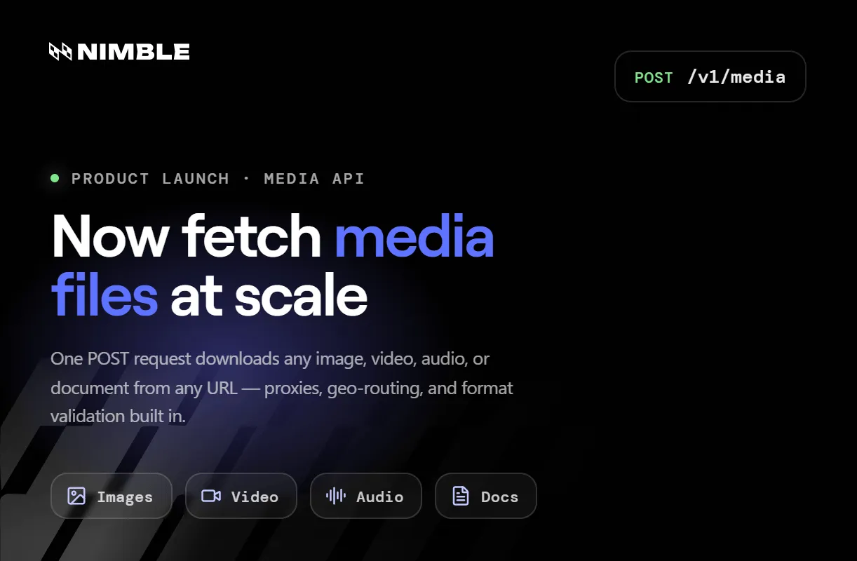Nimble Now Fetches Media Files at Scale