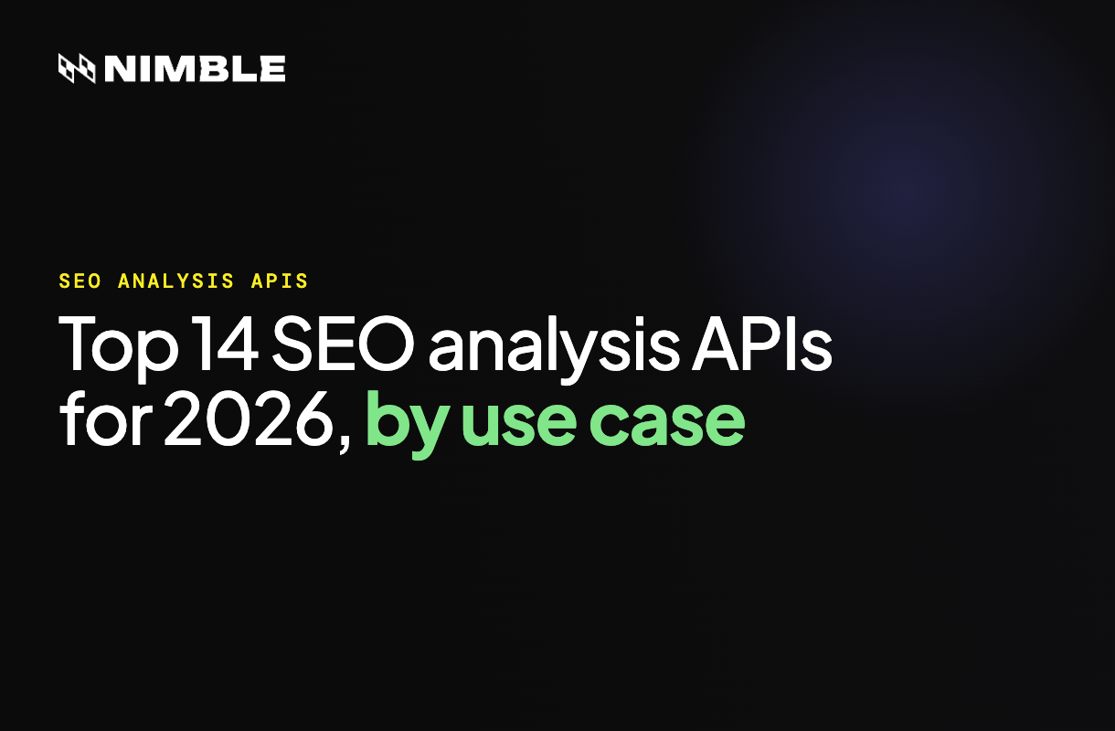 Top 14 SEO Analysis APIs for 2026 by Use Case