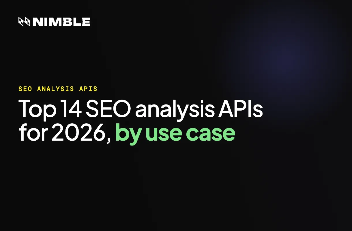 Top 14 SEO Analysis APIs for 2026 by Use Case