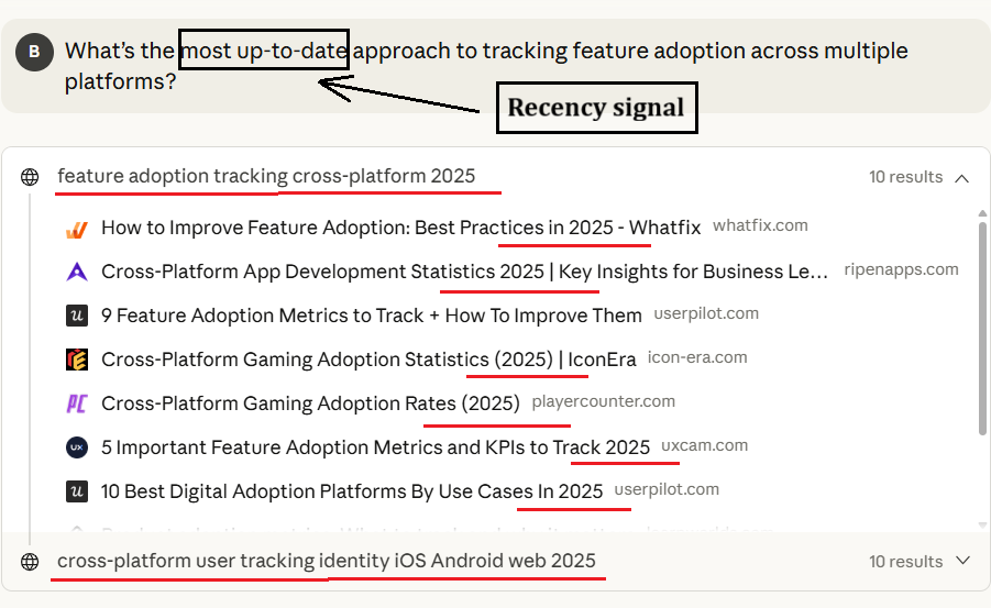 Add Recency Requirements to the Prompt