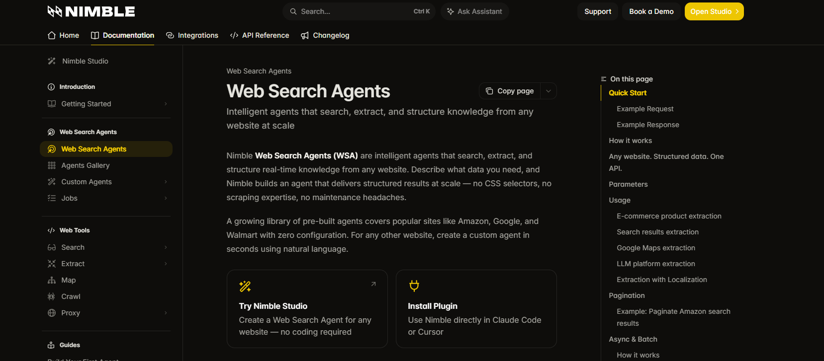 Nimble Web Search Agents