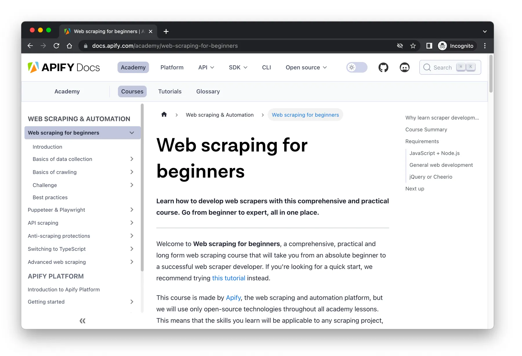 Apify Website Content Crawler: Recommended for automated website-to-RAG pipelines