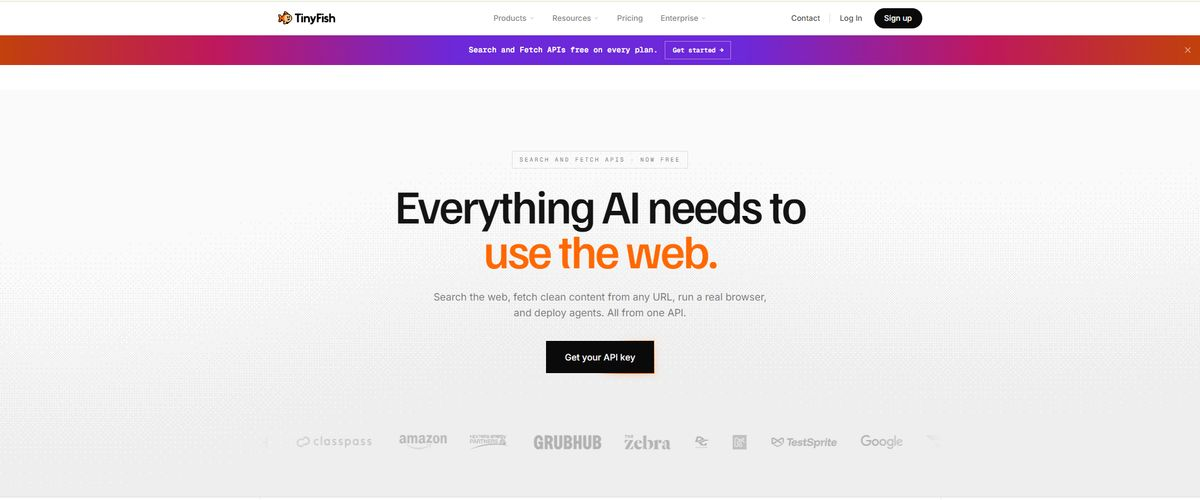 TinyFish Search: Best Emerging Option for Agent-Oriented Search and Page Fetching