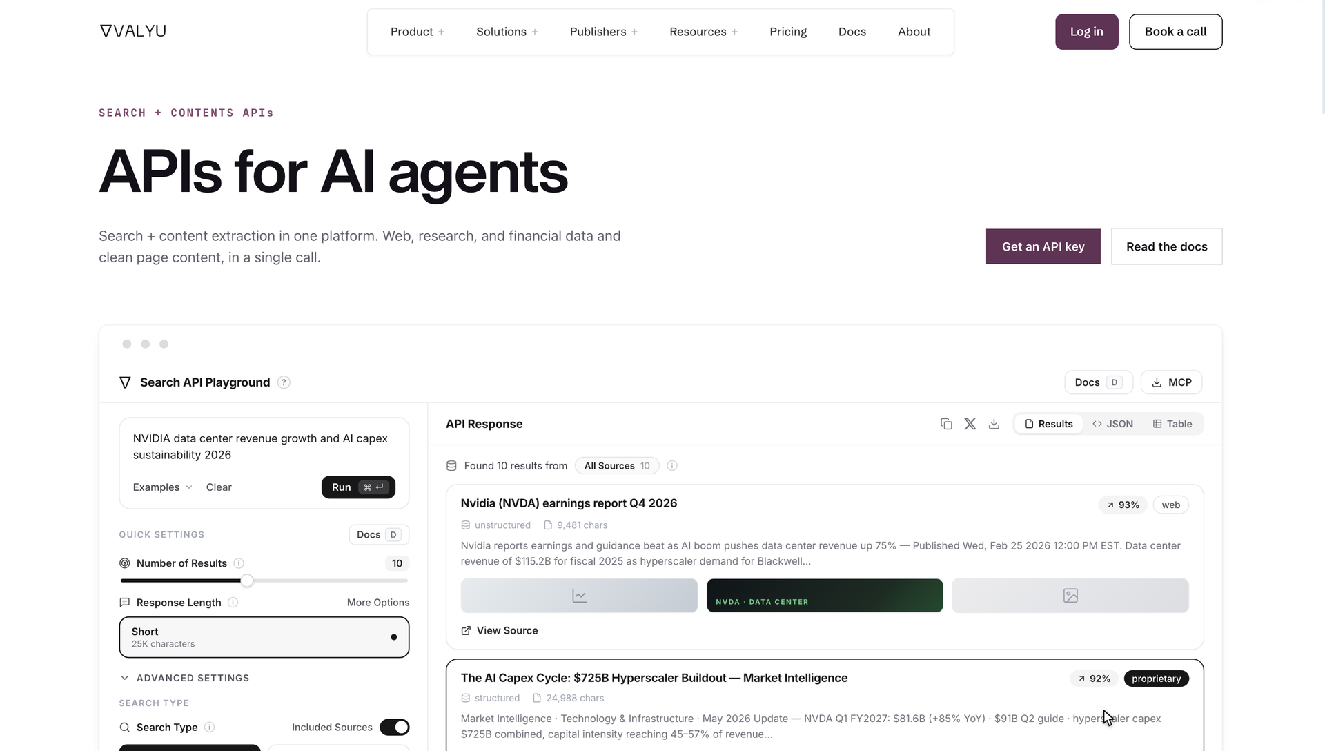 Valyu Search API: Best for Specialist Research Sources