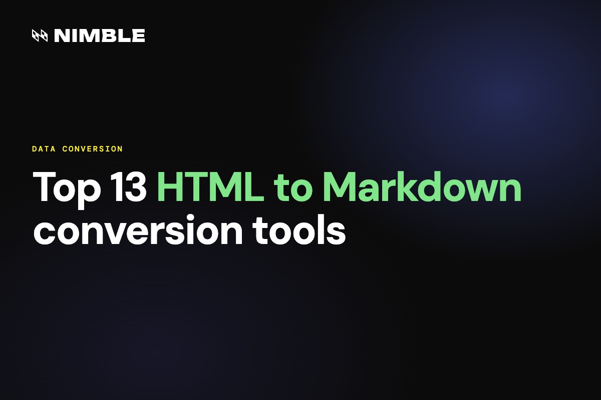 Top 13 HTML to Markdown Conversion Tools