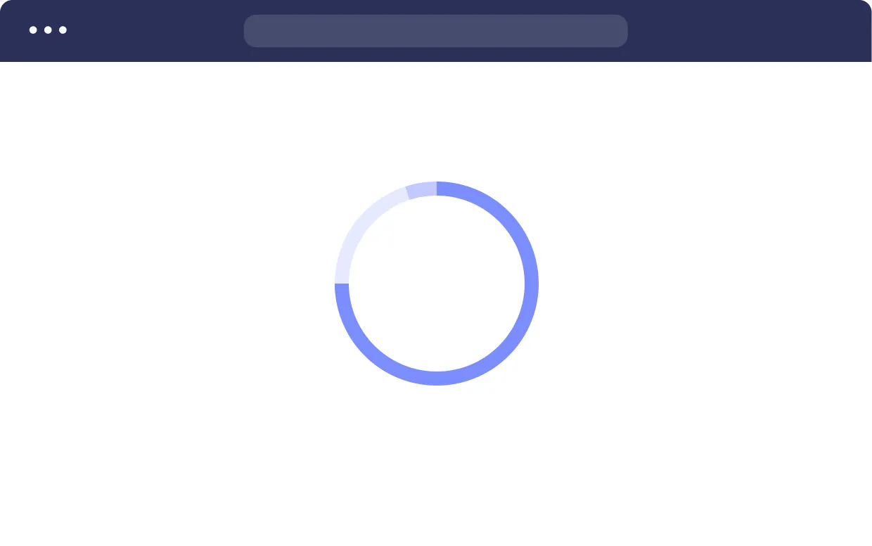 A white screen with a blue circle that says 0.
