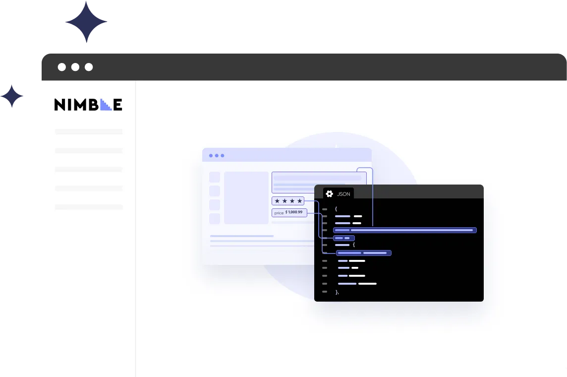 a white box with two smaller, dark boxes on it with API text 