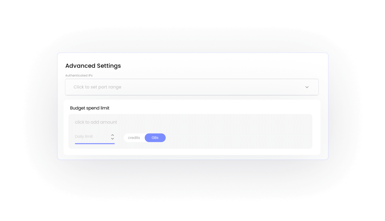 white box with purple top that symbolizes a browser window, light purple accents