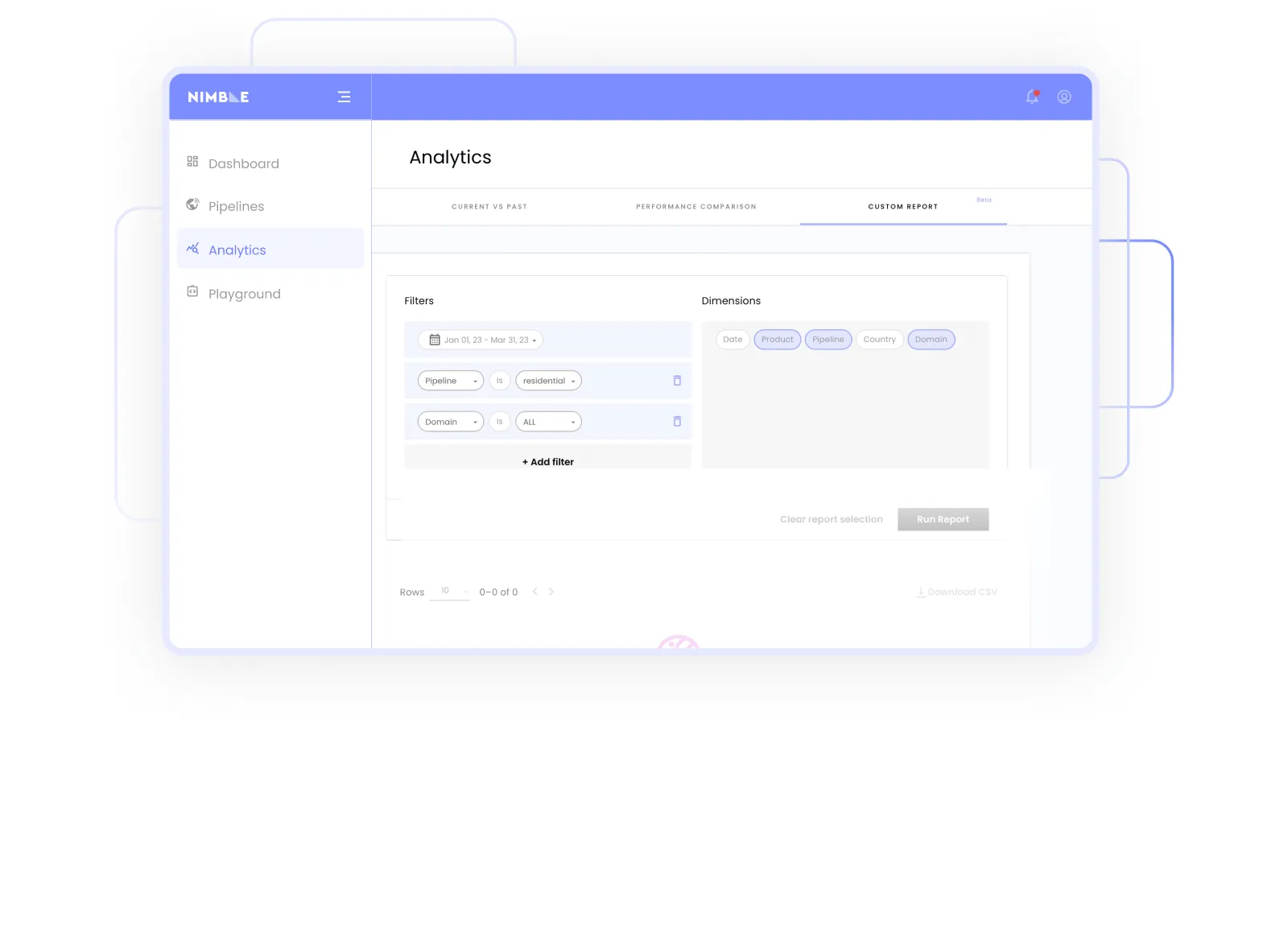 white background, white box with purple top to symbolize browser window