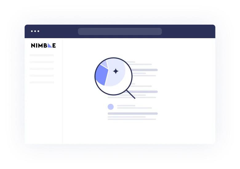 a white box with a purple top that has a magnifying icon in the center