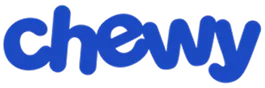 Chewy logo in blue lowercase letters.