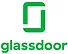 Glassdoor company logo in green with a stylized 'G' and the word 'glassdoor' below.