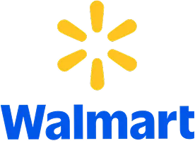Walmart logo with blue text and a yellow spark symbol above it.