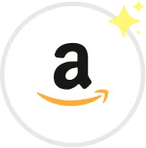 Amazon logo with a lowercase 'a' and an orange arrow smiling underneath.