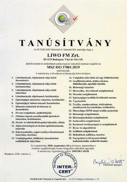 MSZ ISO 37001:2019