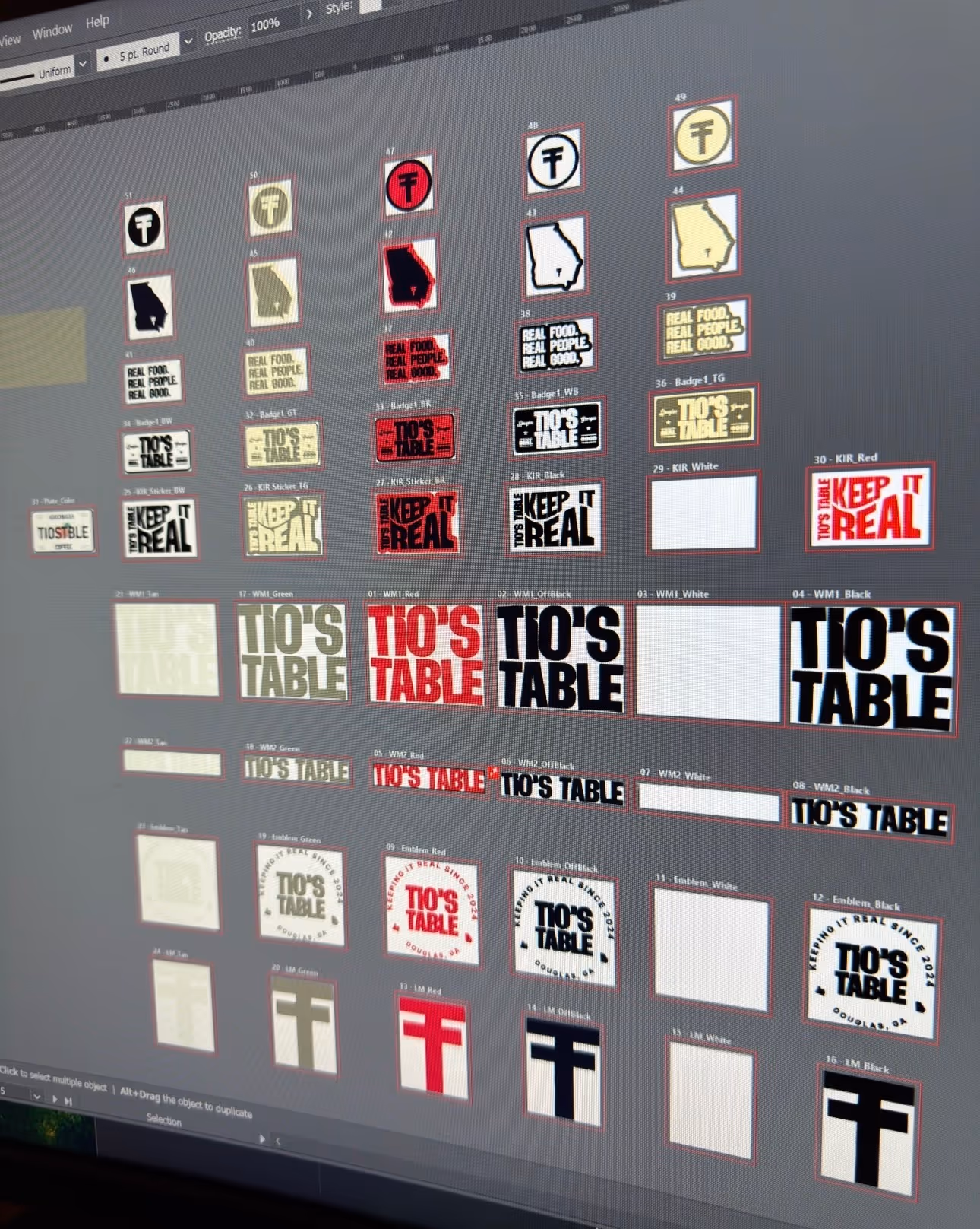 tios table douglas georgia ten10 creative logo branding design restaurant