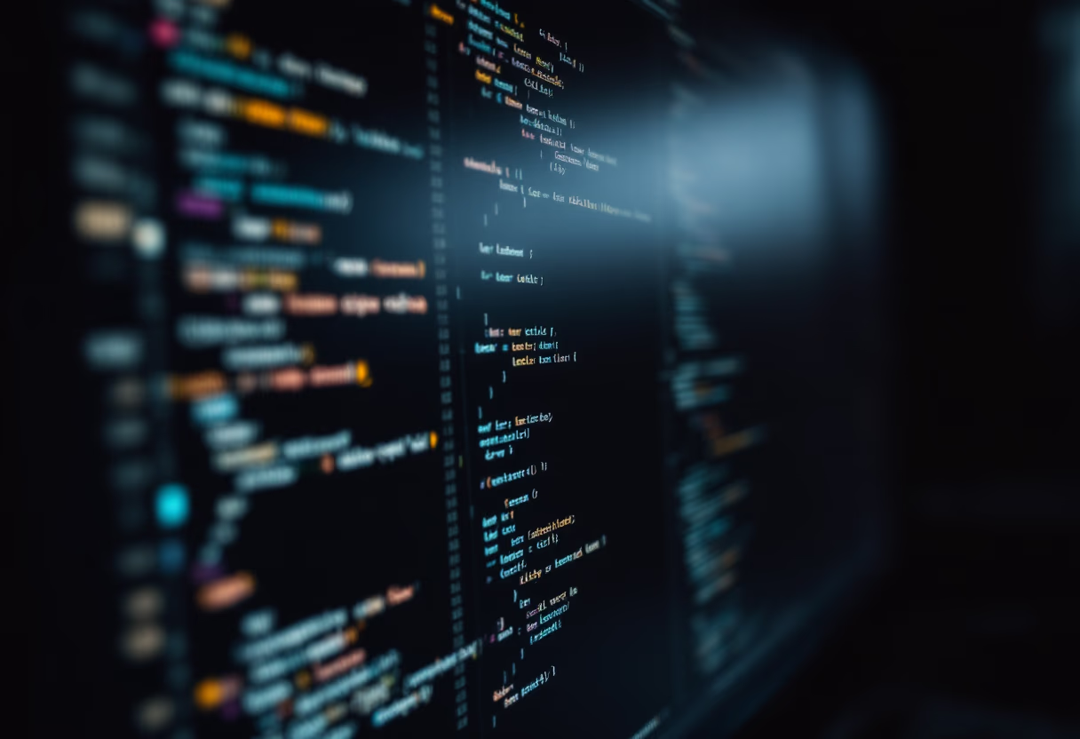 image of complex algorithms on a screen