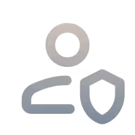 Icon für Verlässlichkeit im Hintergrund bei Backoffice-Assistenz