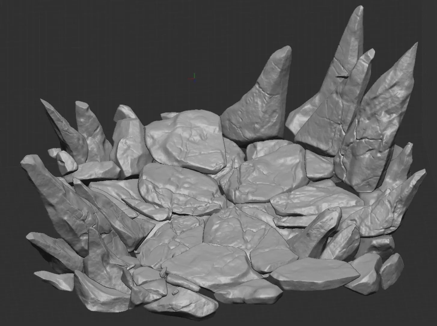 the turntable mesh I ended up with after some sculpting