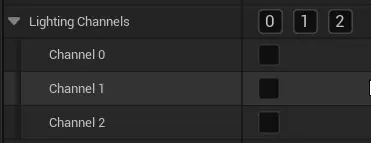 disabled lighting channels