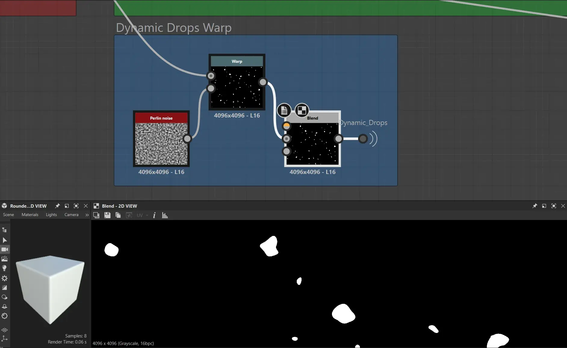 warp + perlin noise