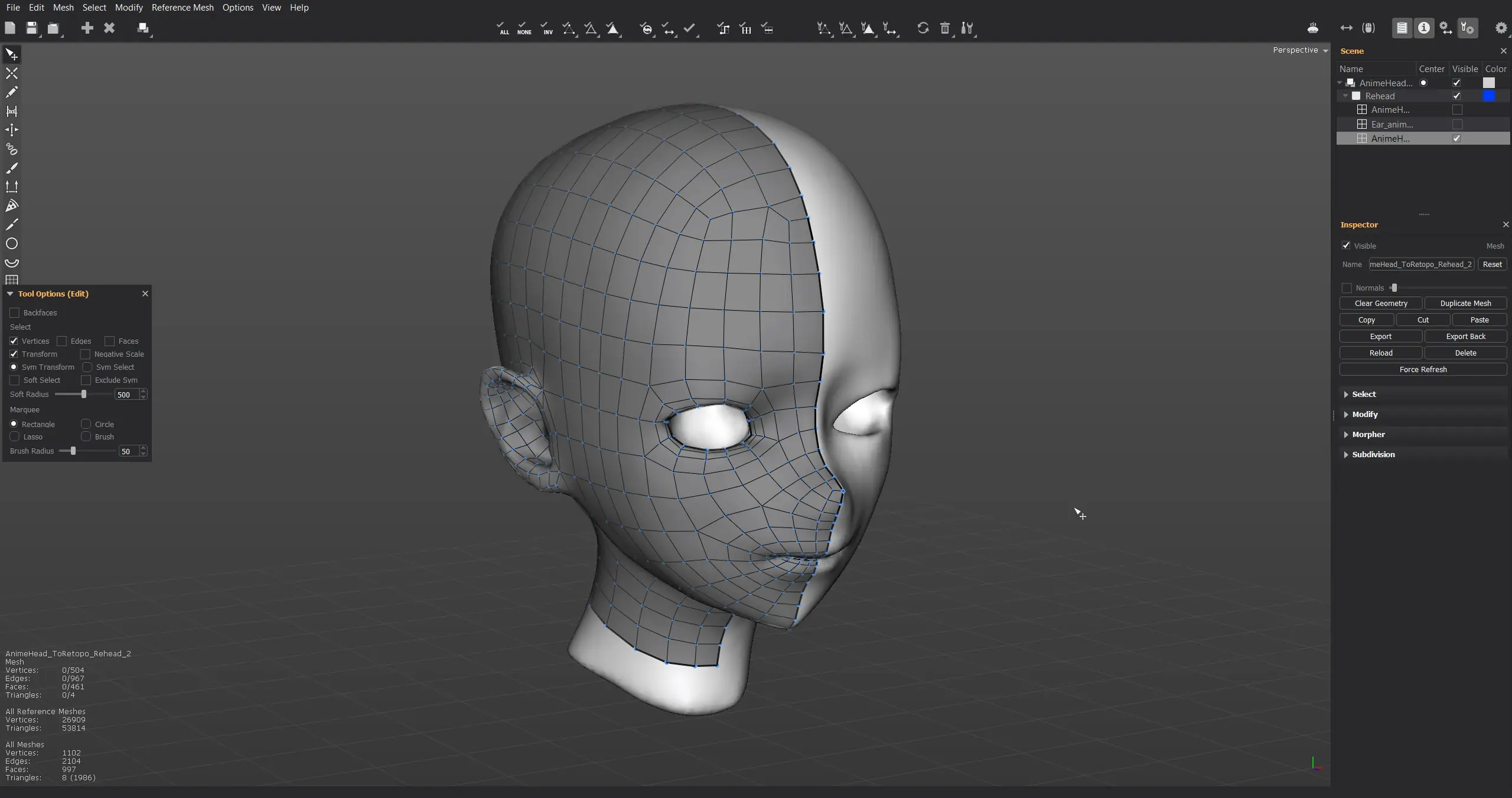 head redone