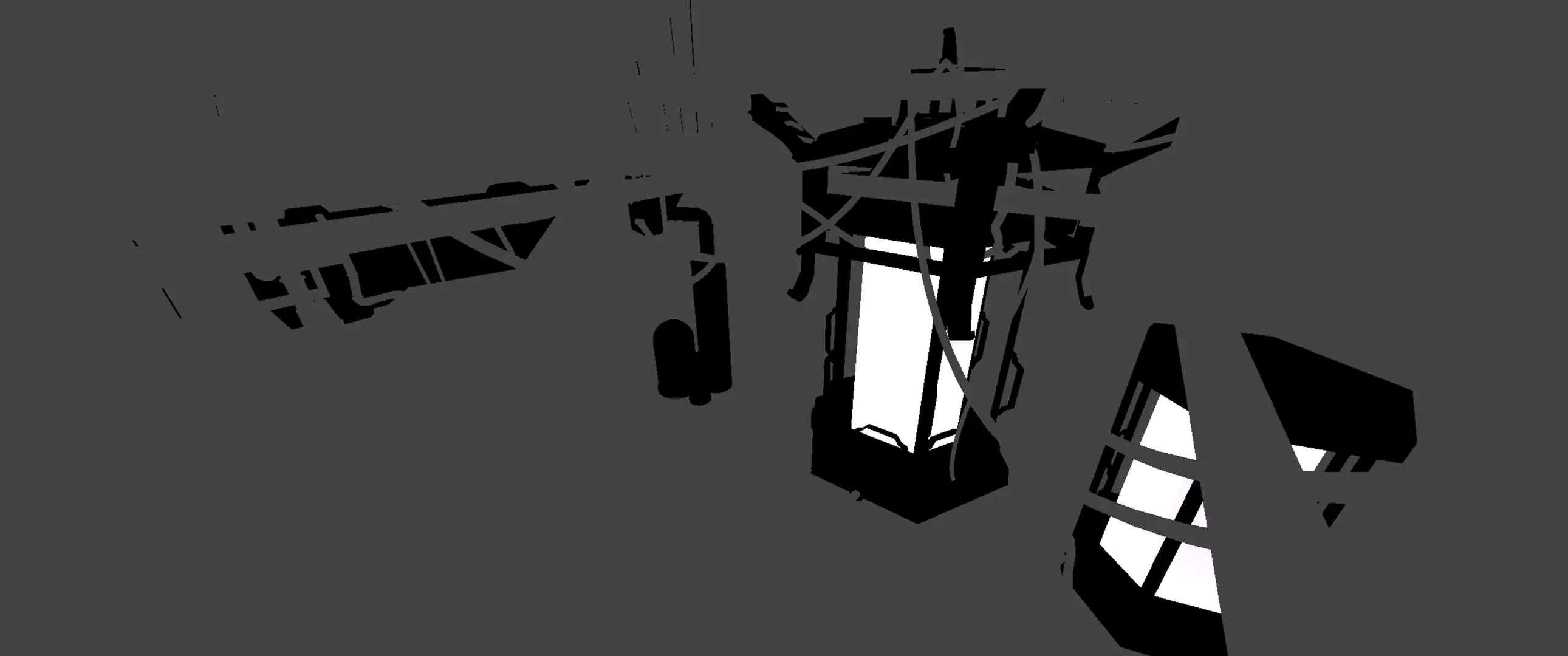 b/w mask - tank