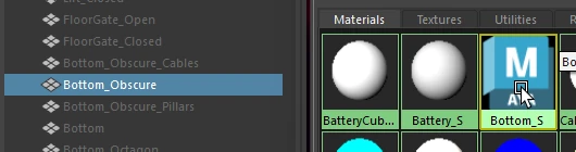select target mesh and shader