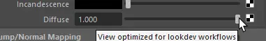 set diffuse value for shader to 1