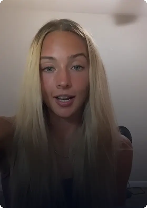 Real client video testimonial explaining results from online fitness coaching program