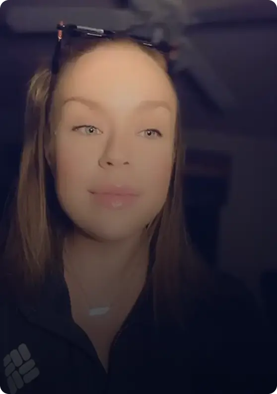Customer video testimonial discussing weight loss results and coaching support